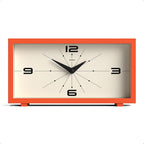 JONES CLOCKS® Odeon Desk Clock | Modern Rectangular Design | Orange | Stylish by JONESCLOCKS