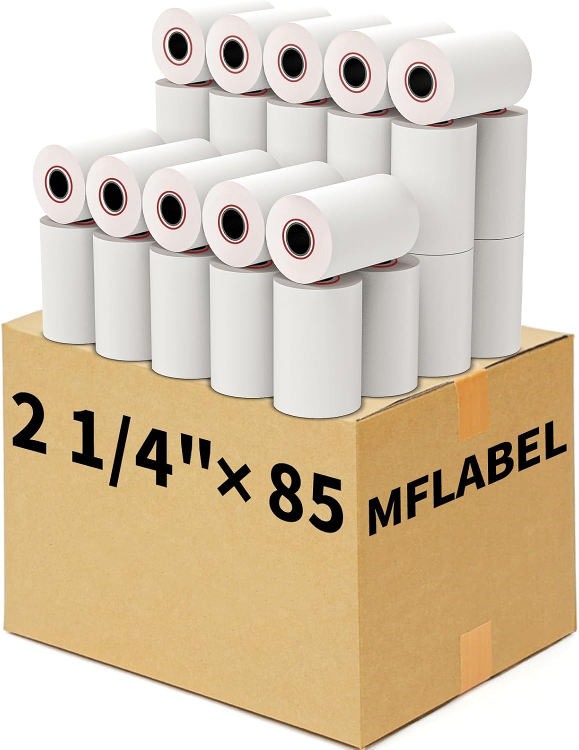 MFLABEL® 2000 Rolls 2 1/4" x 85' Thermal Paper Cash Register POS Receipt Paper