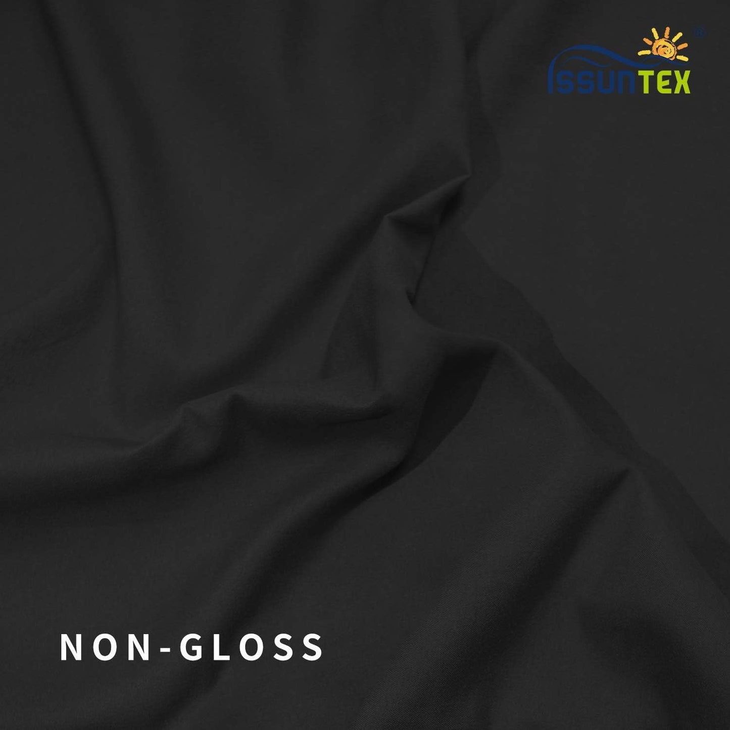 ISSUNTEX 5X6.5 ft Black Background Backdrop,Photo Studio,Collapsible High Density Screen for Video Photography and Television