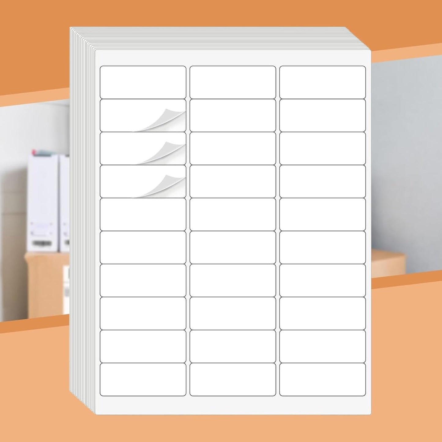 Address Labels 1" X 2-5/8" 30 Up Mailing Label for Laser/Inkjet Printer, Blank White, Permanent Adhesive, Printable Label Sticker Paper (30 Sheets - 900)