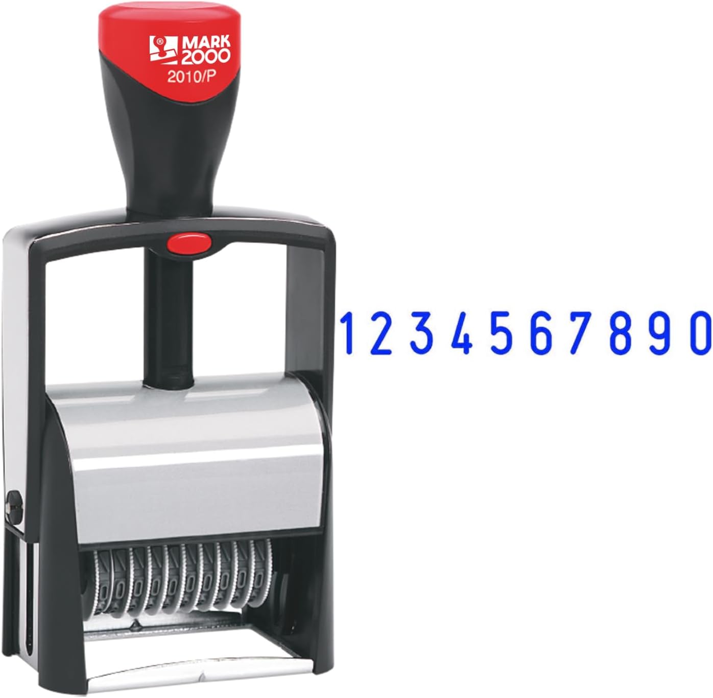 Mark 2000-2010 Self-Inking 10 Band Number Stamp - Blue Color