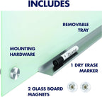 Quartet Magnetic Glass Dry Erase White Board, Infinity Frameless Mounting - Image 7