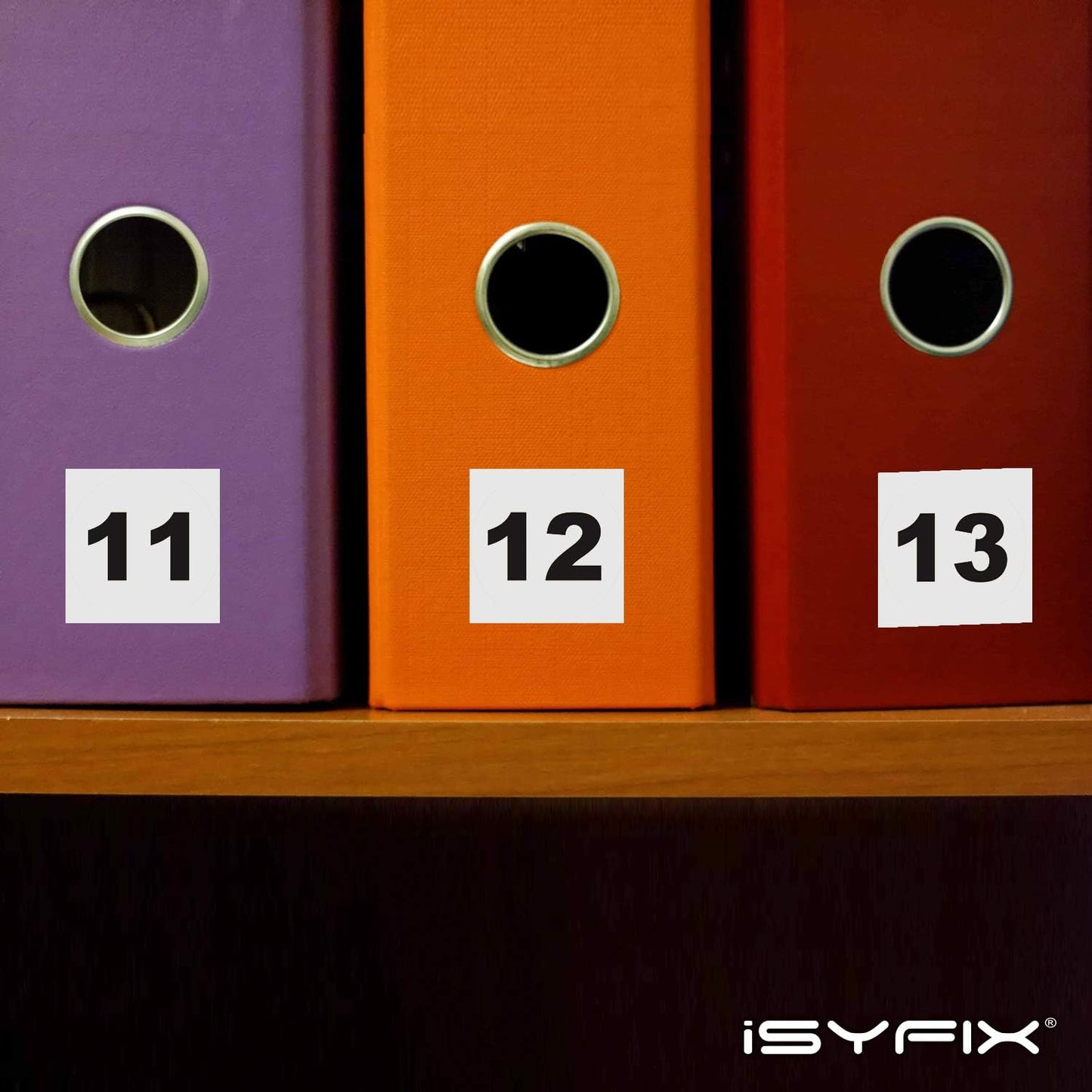 iSYFIX White Consecutive Number Stickers – 1 to 100, 1-inch, 1 Set – Vinyl Self Adhesive Premium Decal Ideal for Inventory, Storage, Organizing, Boxes, Bins, Toolbox, Lockers & More, Indoor/Outdoor