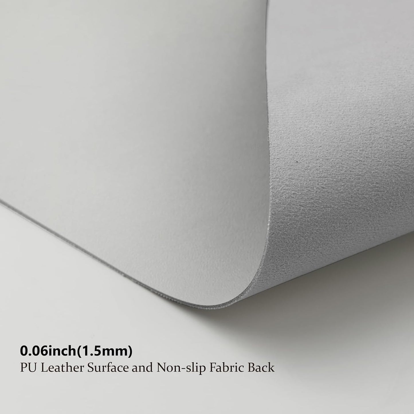 Large Desk Mat - 47.2"x 17" Non-Slip PU Desk Pad for Office and Home - Ideal for Large Mouse Pad and Desk Mats on Top of Desks(White)