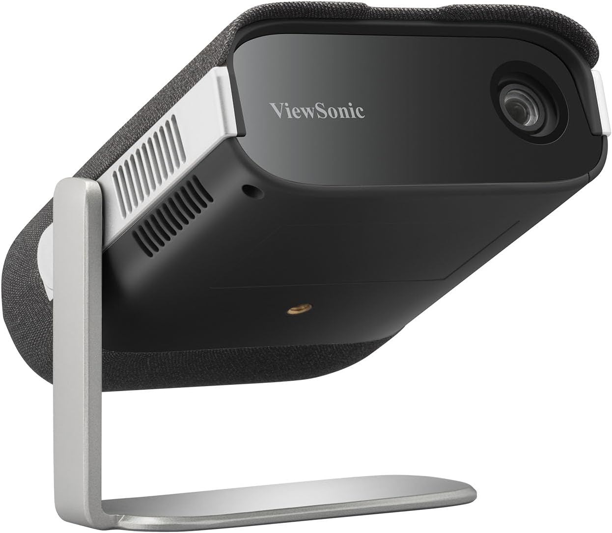 ViewSonic M1X Portable LED Projector with Smart Stand, Harman Kardon Speakers, Built-In Battery, H/V Keystone, 4 Corner Adjustment, Bluetooth, Wi-Fi, USB-C, Powered USB A