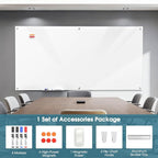 MaxGear Glass Whiteboard Wall Mounted, Frameless Magnetic Dry Erase Board - Image 4