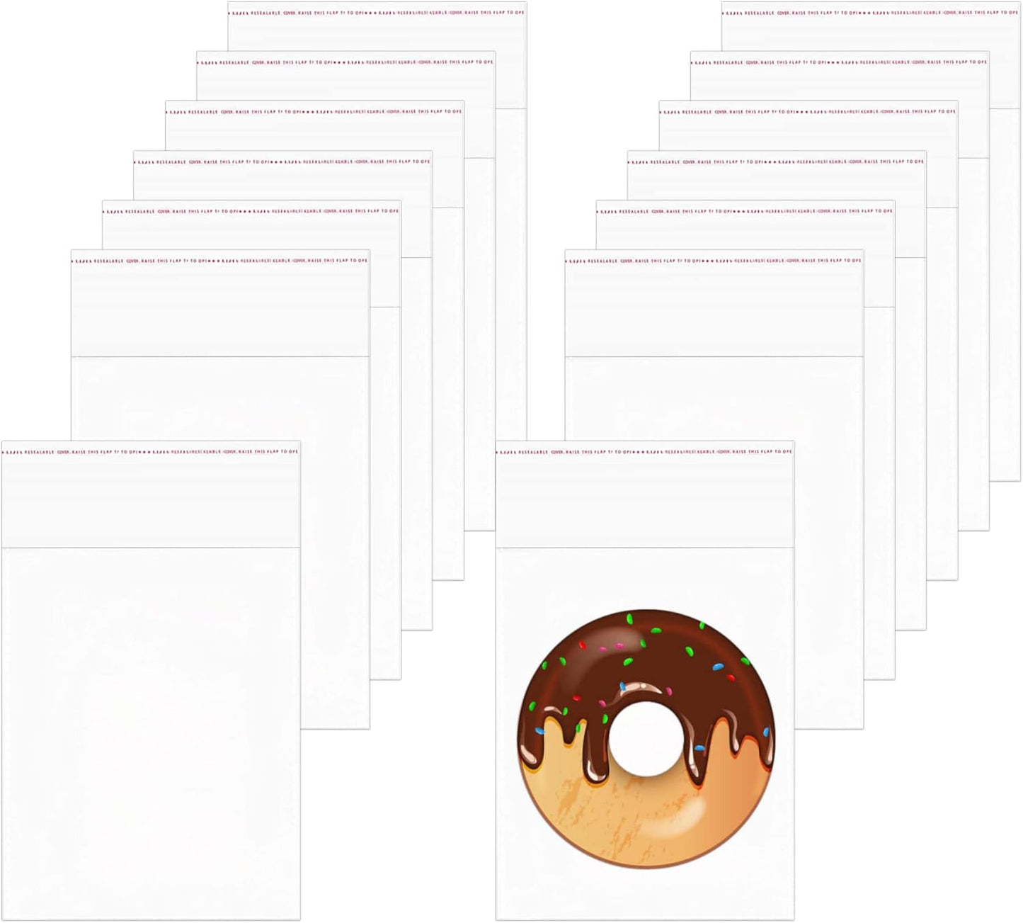 Clear Cellophane Bags 300pcs 4" x 5" Crystal Sealed Clear Bag Self Sealing OPP Cello Bags 1 Mil for Jewelry Earrings Candies Bakery Candle Cookie (12 Sizes to Choose from)