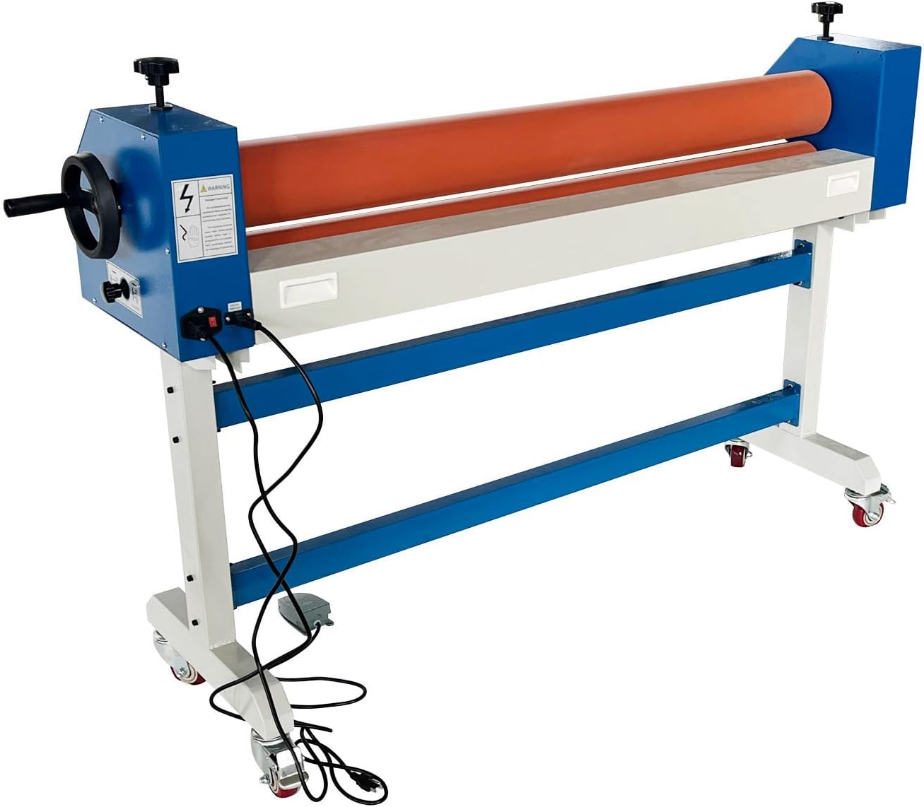 63" Cold Laminator Electric/Manual Laminating Machine Single Sided Cold Laminating Function for Commercial Professional Use 110V