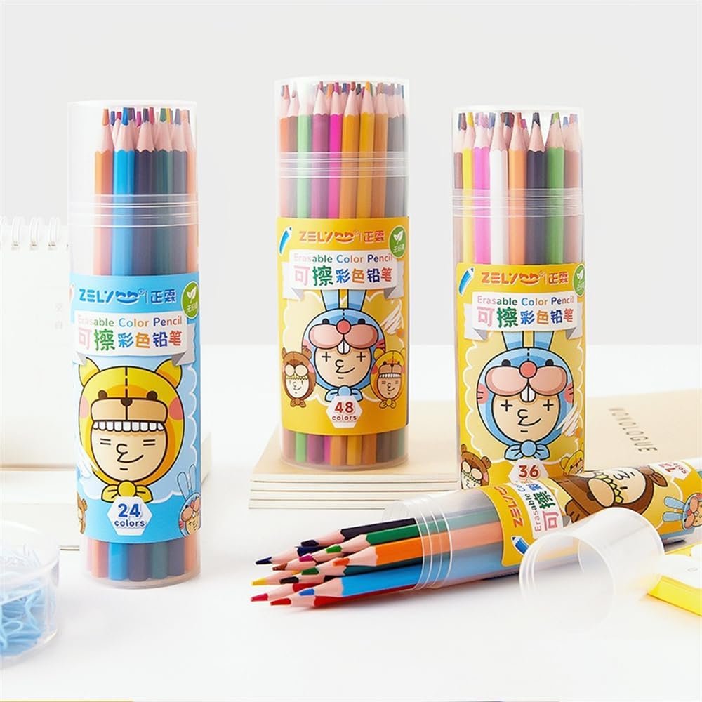 Erasable Colored Pencils, Bulk Colored Pencil Set, Pencils for Adult Coloring Books, Holiday Gift for Teens, 6+ (36pcs set)