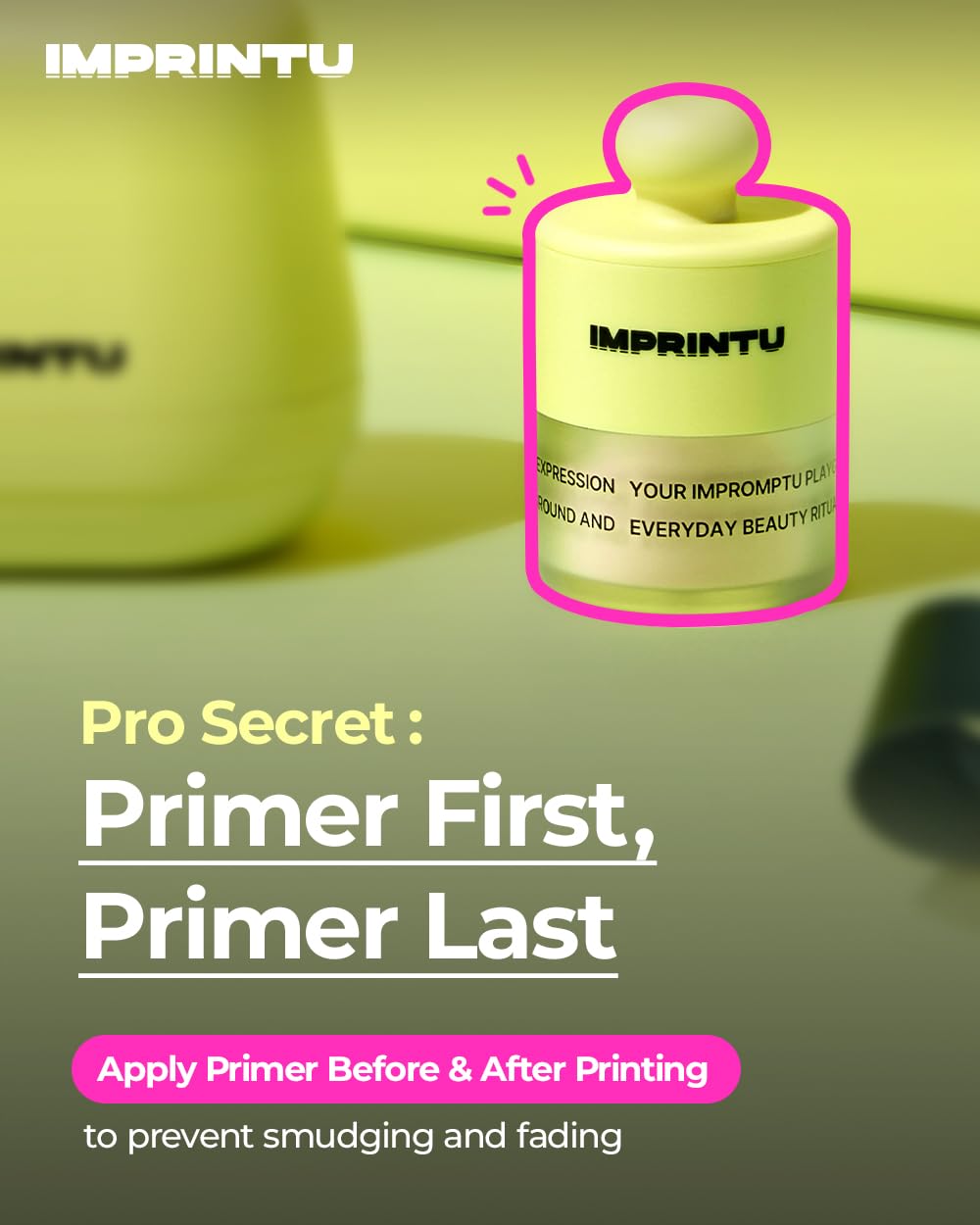 Temporary Tattoo Printer – Full Set with Powder Primer & Balm Fixer, 100% Vegan Cosmetic Ink, Dual Mode for Skin & Objects, Lasts up to 24 Hours, Over 10,000 Custom Designs with iOS/Android