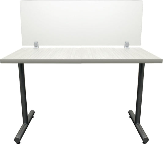 OBEX Clear Acrylic Desk Mounted Privacy Panel, 18" x 72", Clear