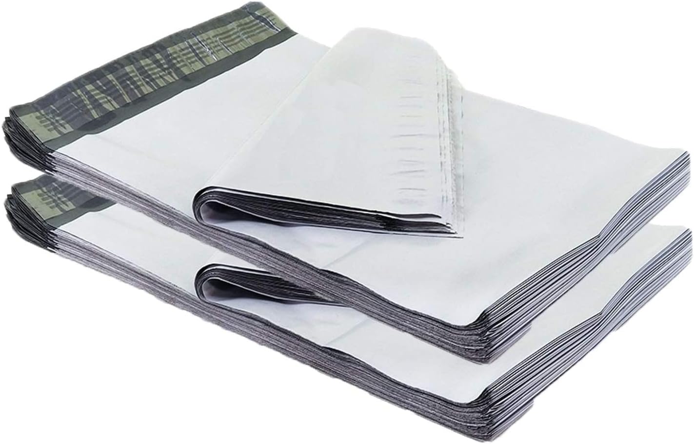 iMBAPrice 200-Pack Poly Mailers 12x15.5 Inch Mid Size #5 White Color Poly Mailing Envelopes Bags, Self Seal Adhesive Waterproof and Tear Proof (Total 200 Bags)