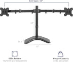 VIVO Dual LED LCD Monitor Mount, Free-Standing Desk Stand - Image 4