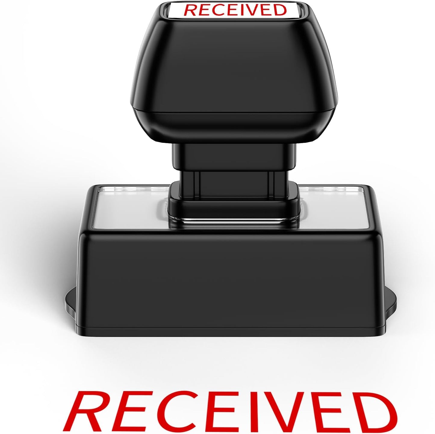 Received Stamp Self Inking for Office, Accounts Payable, Retail Use, Business. Auto-Ink Technology, Clear & Continuous, Efficient Stamping - Bright Red Ink