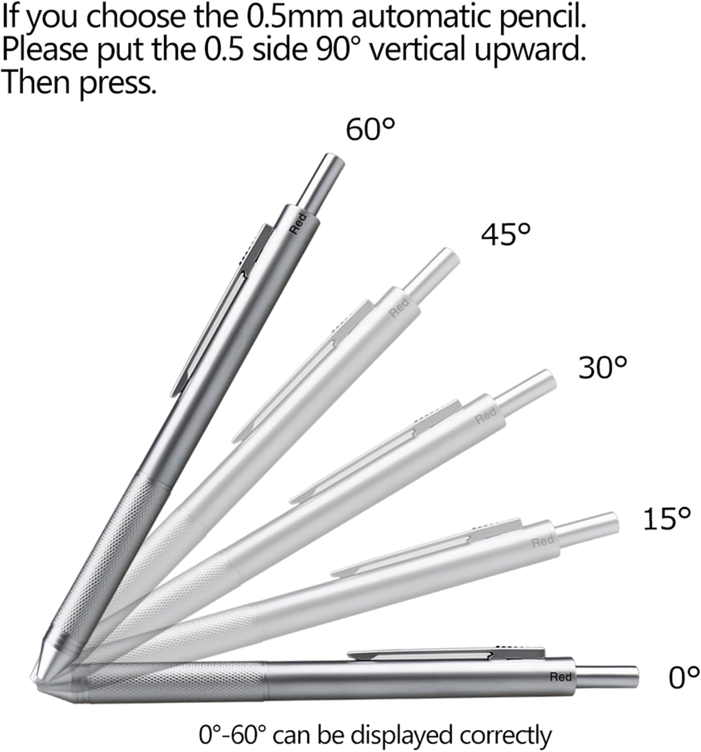 DUNBONG 4 in 1 Multicolor pen, Metal Cased Multifunction Pen, 0.5mm Mechanical Pencil, Red Ball Pen, Blue Ball Pen and Black Ball Pen (Silver)