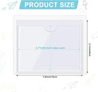 Outus 200 Pack 3.1 x 3.9 Inch Self Adhesive Label Pockets Bulk Plastic Labels - Image 2