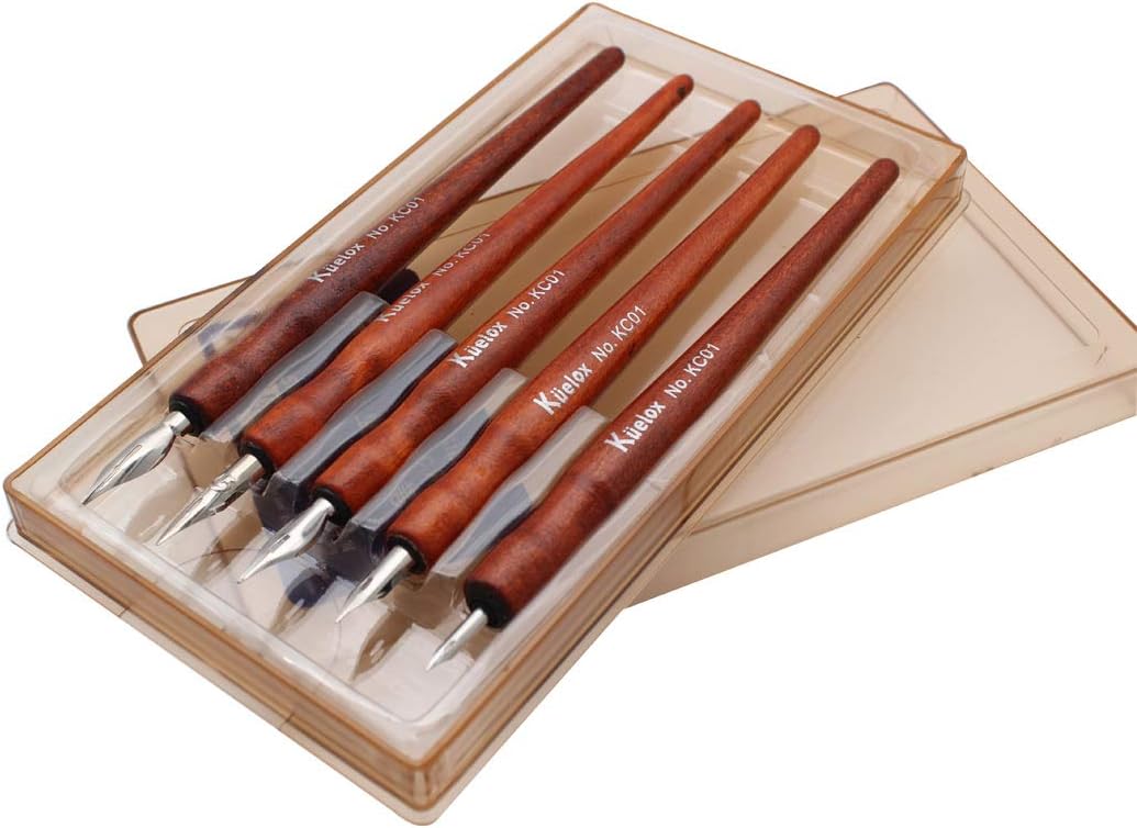 Redwood Professional Manga Pen Dip Pen Set Manga Cartoon Comic Drawing Painting Kit - 5 Pcs