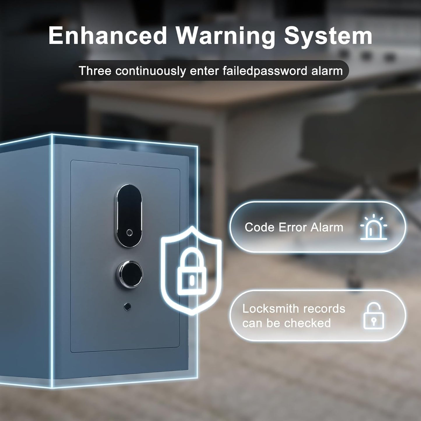 4.0 Cu.Ft Large Fingerprint Safe Box with Fireproof Waterproof Bag, Biometric Home Safe with Lockable Inner Box for Valuables,108 Pounds Heavy Duty Digital Vault with Keys, Removable Shelf, Grey