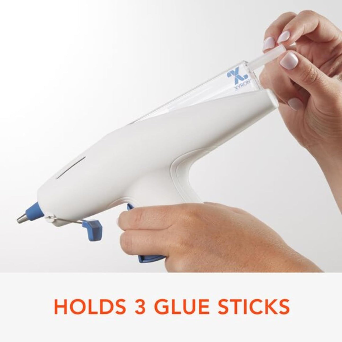 Xyron Mini Multi-Stick Hot Glue Gun, for Craft & Crafting Projects, Convenient Cartridge Holds up to 3 Sticks, Includes 10 Mini Size 4" Glue Sticks (627146)
