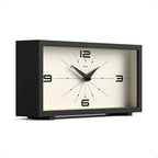 JONES CLOCKS® Odeon Desk Clock | Modern Rectangular Design | Black | Stylish - Image 2