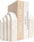 Heavy Duty Book Ends for Shelves, Decorative Book Stopper for Shelves, Resin by GUSFREUD