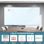 MaxGear Glass Whiteboard Wall Mounted, Frameless Magnetic Dry Erase Board - Image 3