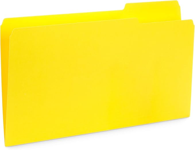 Blue Summit Supplies Colored File Folders Legal Size, 1/3 Cut Tab, 100 Per Box - Image 4