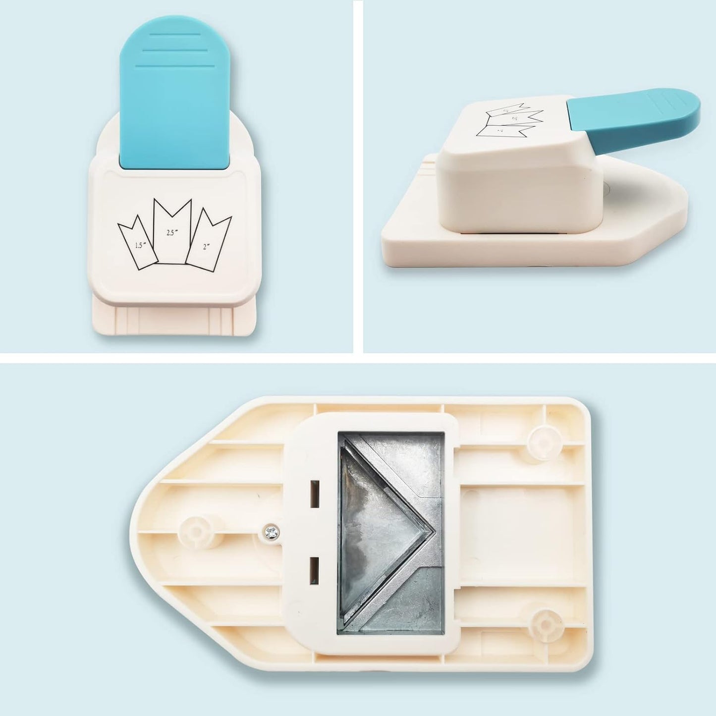 Punches for Paper Crafts 1.5, 2 or 2.5 Inch Gift Tag Paper Punches for Scrapbooking Craft Perfurador DIY Puncher (Style B)