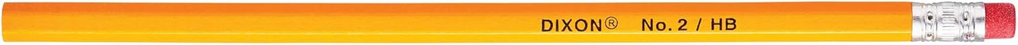Dixon No. 2 Yellow Pencils, Wood-Cased, Black Core, #2 HB Soft, Boxed (14412) (Pack of 20, 2880 Count Total)