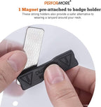 Performore 100 Pack of 4x3 Magnetic Name Badge Holders Clear PVC Horizontal ID - Image 3
