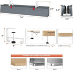 Univivi No Drill Under Desk Cable Management Tray, Clamp/Screw Mount Desk Cable - Image 4