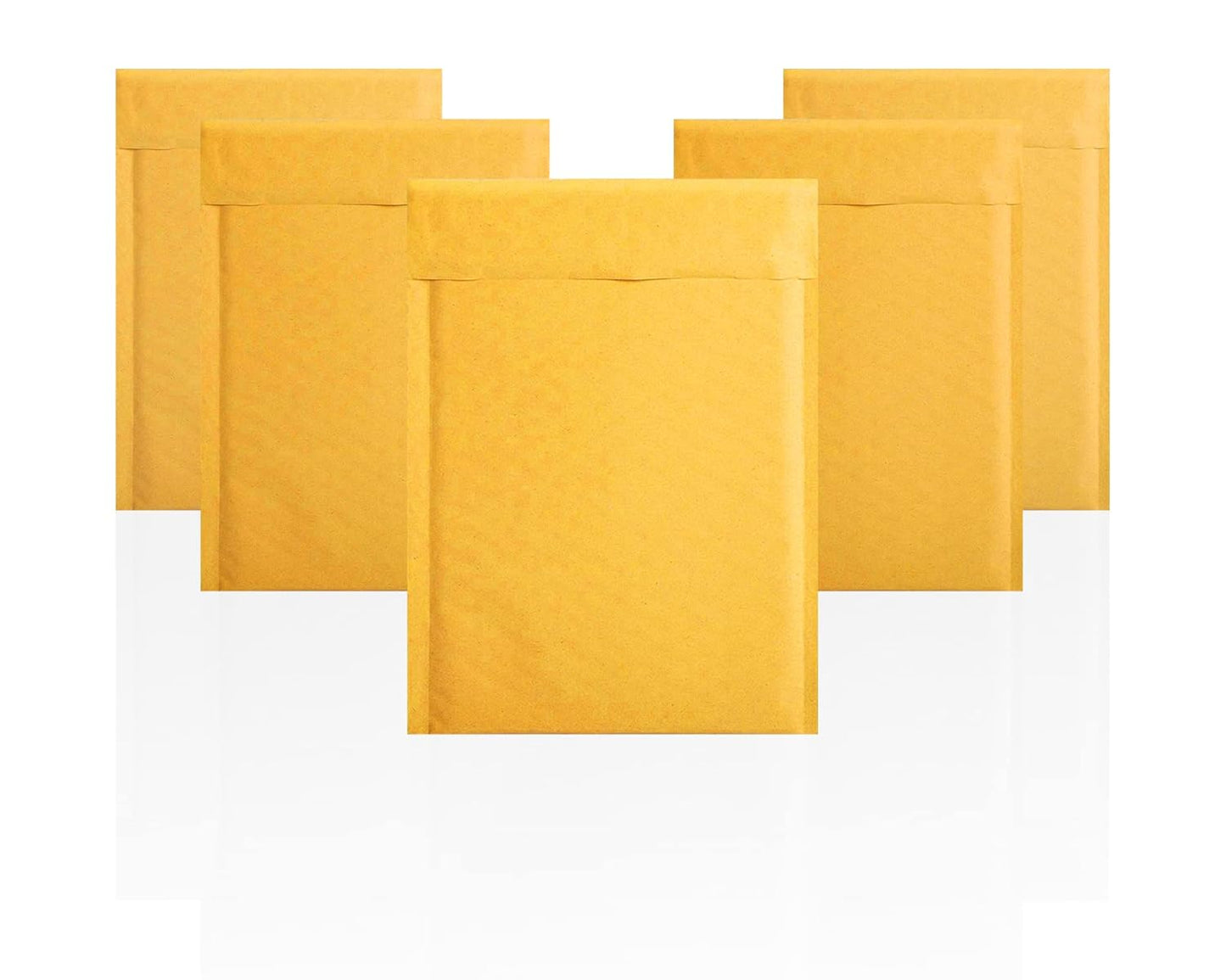 Yellow Kraft Bubble Mailer Envelopes, 14.25 x 19 Inches. 10 Pack Mail Padded Envelopes Self Seal. Waterproof Kraft Bubble Mailers. Tear-Resistant Mailing Envelope Padded. Sturdy Paper Mailer