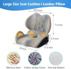 X Large Memory Foam Seat Cushion Lumbar Support Pillow - Image 6