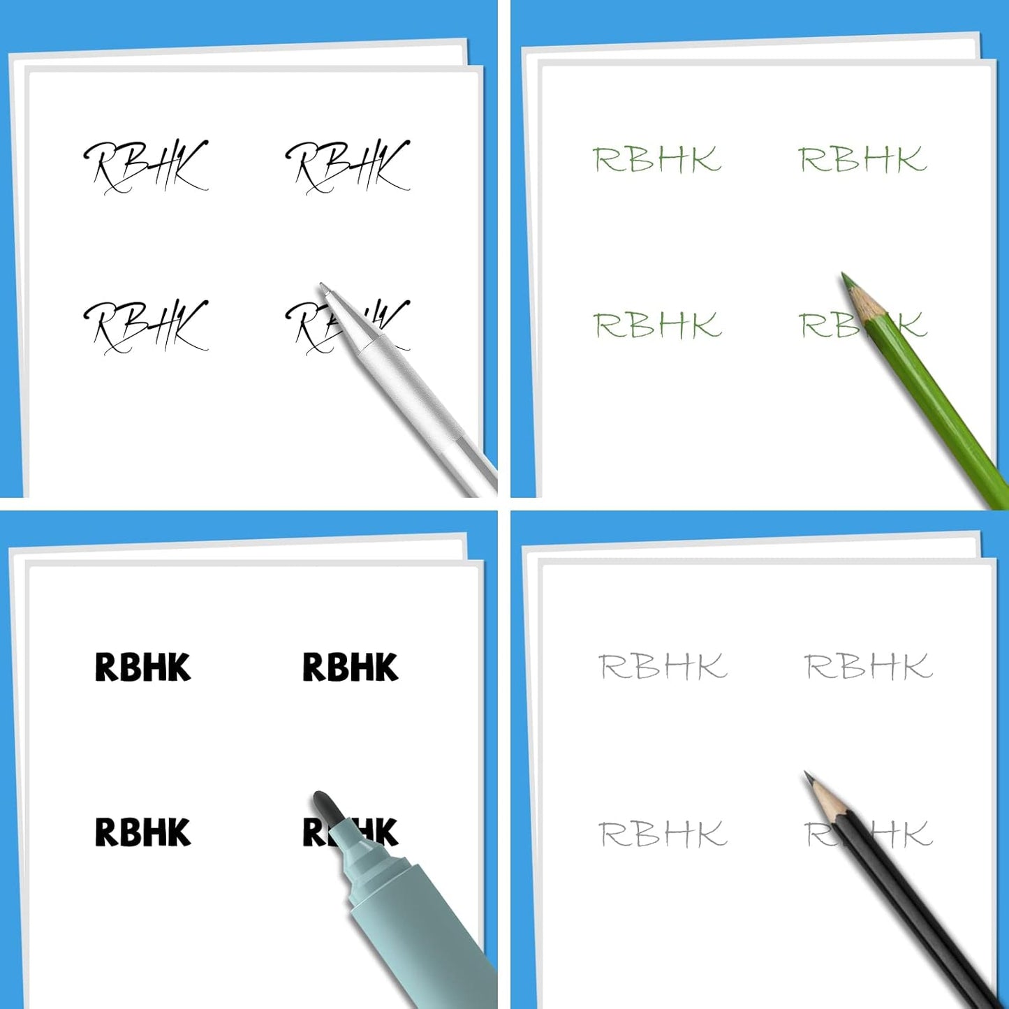 RBHK Sticker Paper, 8.5" x 11" Full Sheet Label Stickers Paper for Laser & Inkjet Printers (500 Sheets, 500 Labels)