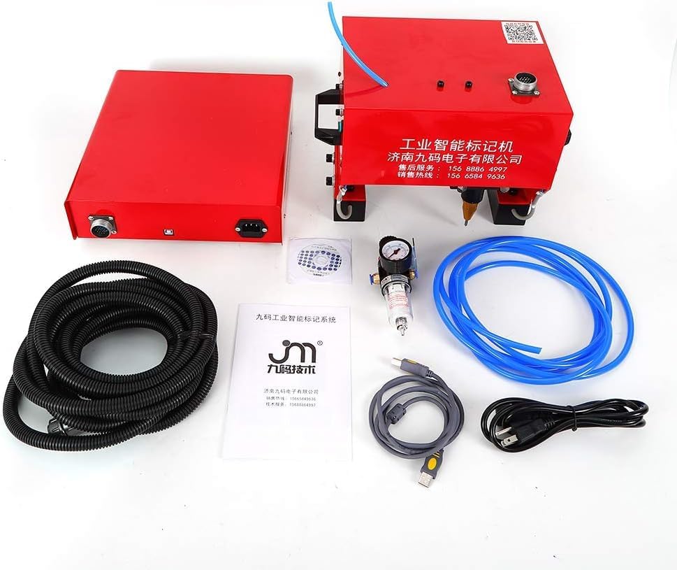 Pneumatic Dot Peen Marking Machine,Portable Marking Machine Metal Pneumatic,Electric Dot Peen Engraving Marking Machine for Make Letters Serial Numbers VIN Codes Number