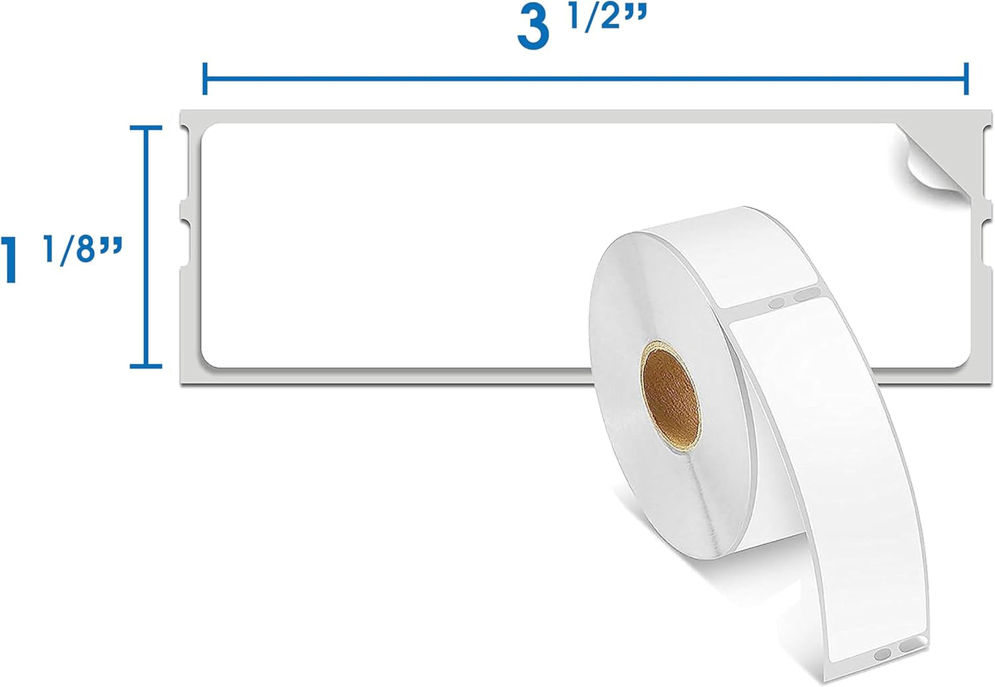 Spartan Industrial - Compatible Labels Replacement for DYMO 30252-1-1/8" X 3-1/2” Barcode UPC Return Address Labels (10 Pack)