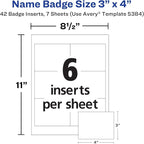 Avery Customizable Name Tag, Clip Style, 40 Total - Image 4