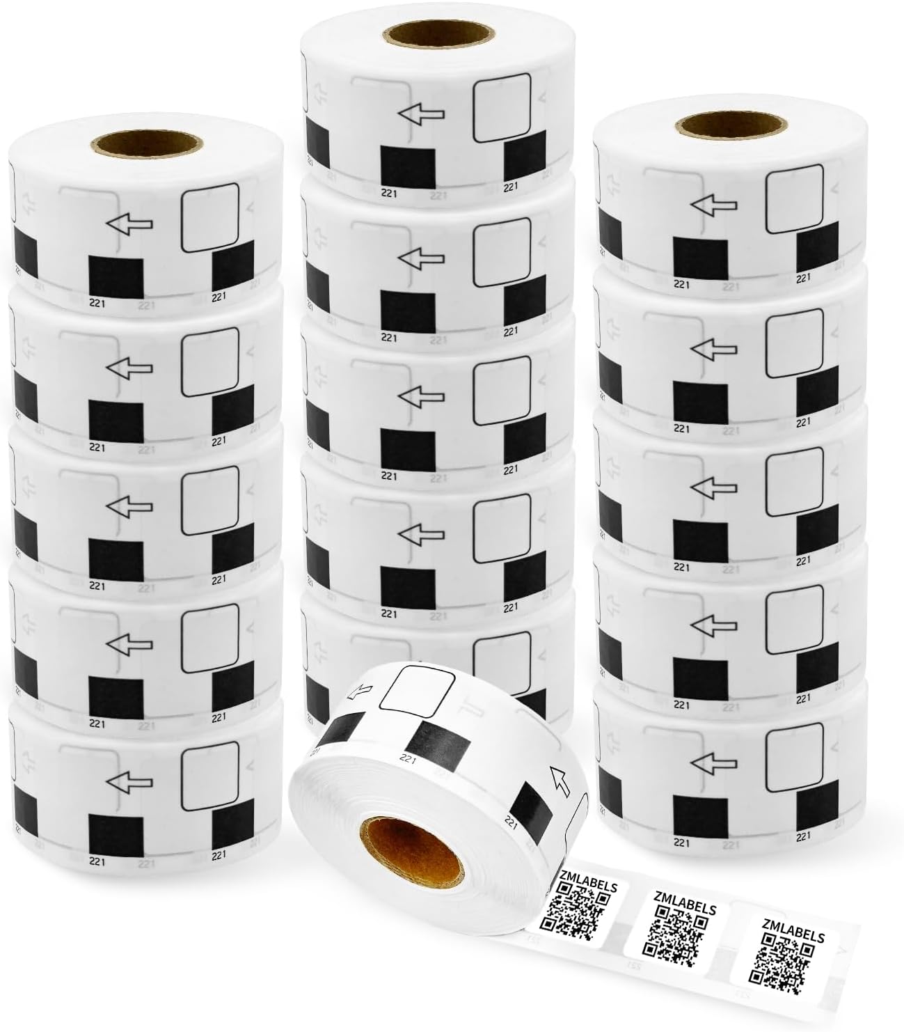 Compatible Address Labels Replacement 1221 x 16Rolls【0.9" x 0.9"】