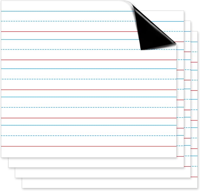 Patelai 4 Pcs Back to School Jumbo Magnetic Notebook Paper Large Magnetic by Patelai