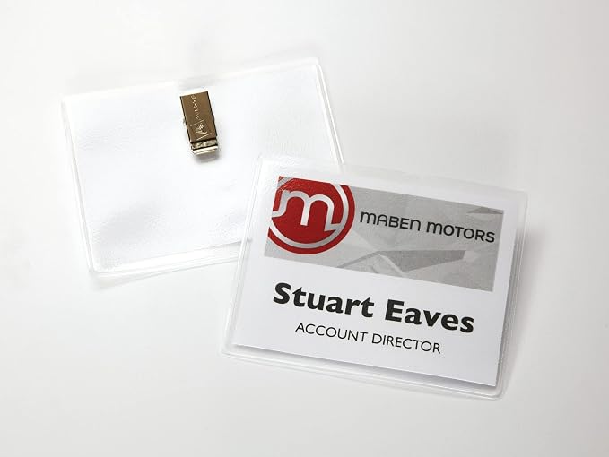 Avery Customizable Name Badges, Clip Style, 100 Total - Image 7