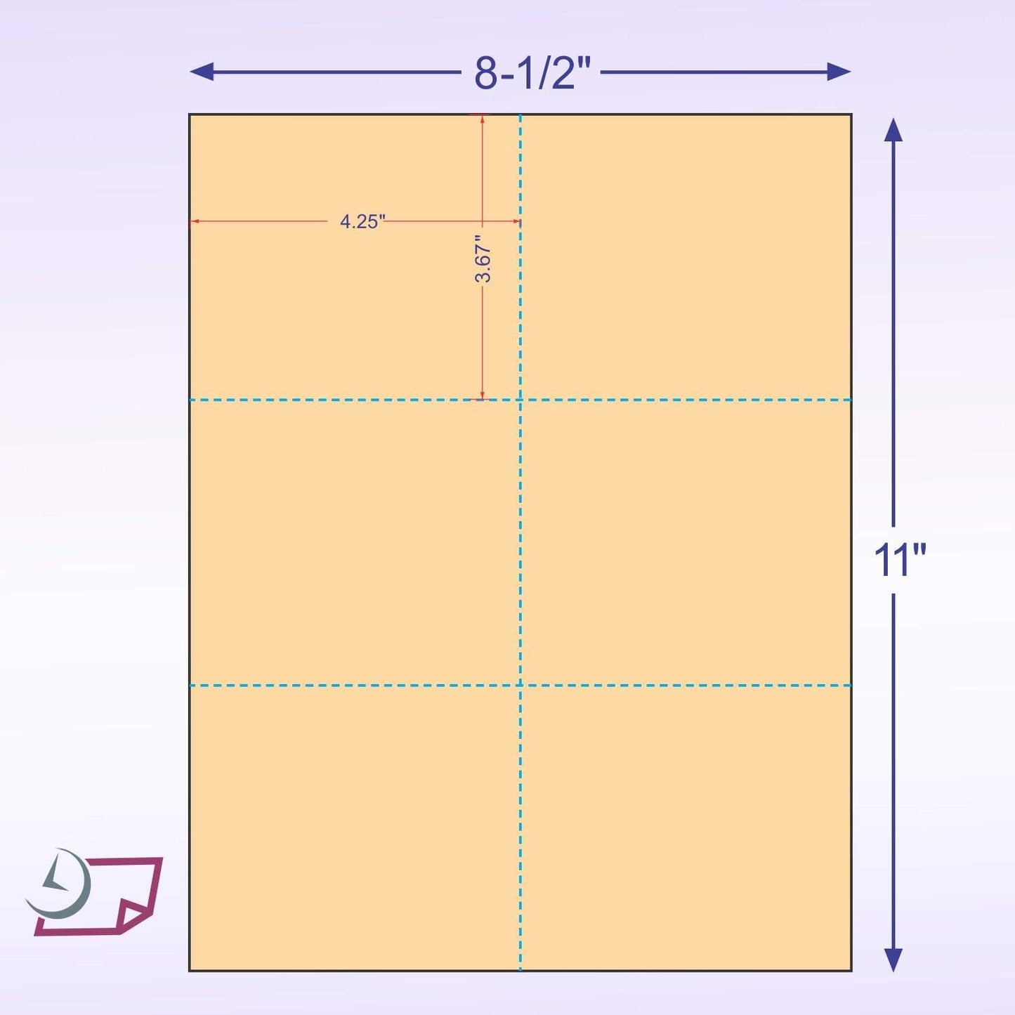 NextDayLabels - Laser Printer Blank Cards 6 up per Page, for Registration, Flower Delivery, Inventory Tags, RSVP, Trip Tickets, (Buff, 1200 Cards)