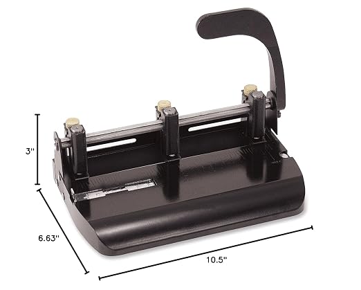 Officemate Adjustable 3-Hole Punch, Medium Duty, 32-Sheet Capacity, Adjustable - Image 10