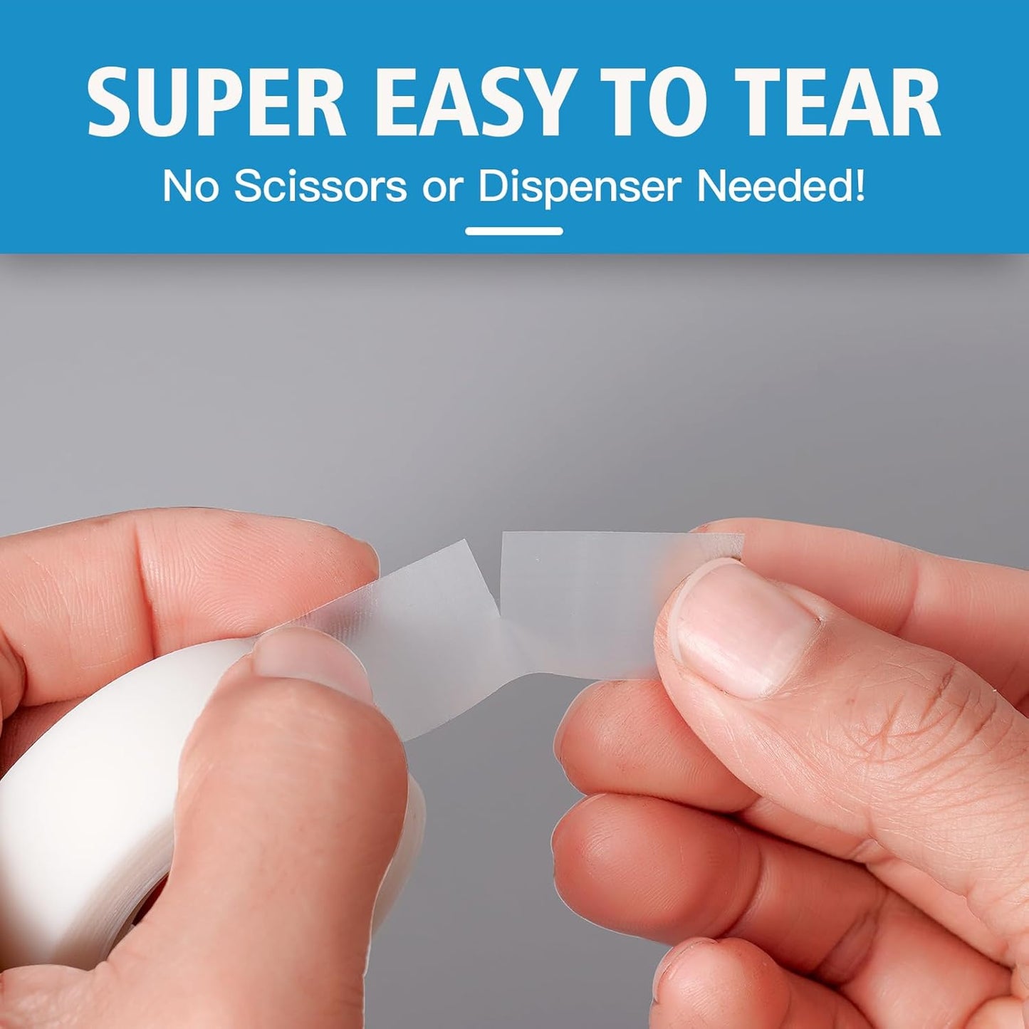 FeFu 48 Rolls Invisible Tape Refills 3/4 Inch X 1000 in, Translucent Tape for Dispenser Refill 1 Inch Core Easy Tear