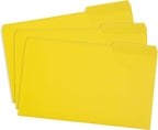 Blue Summit Supplies Yellow Legal File Folders, 1/3 Cut Tab, Legal Size - Image 3