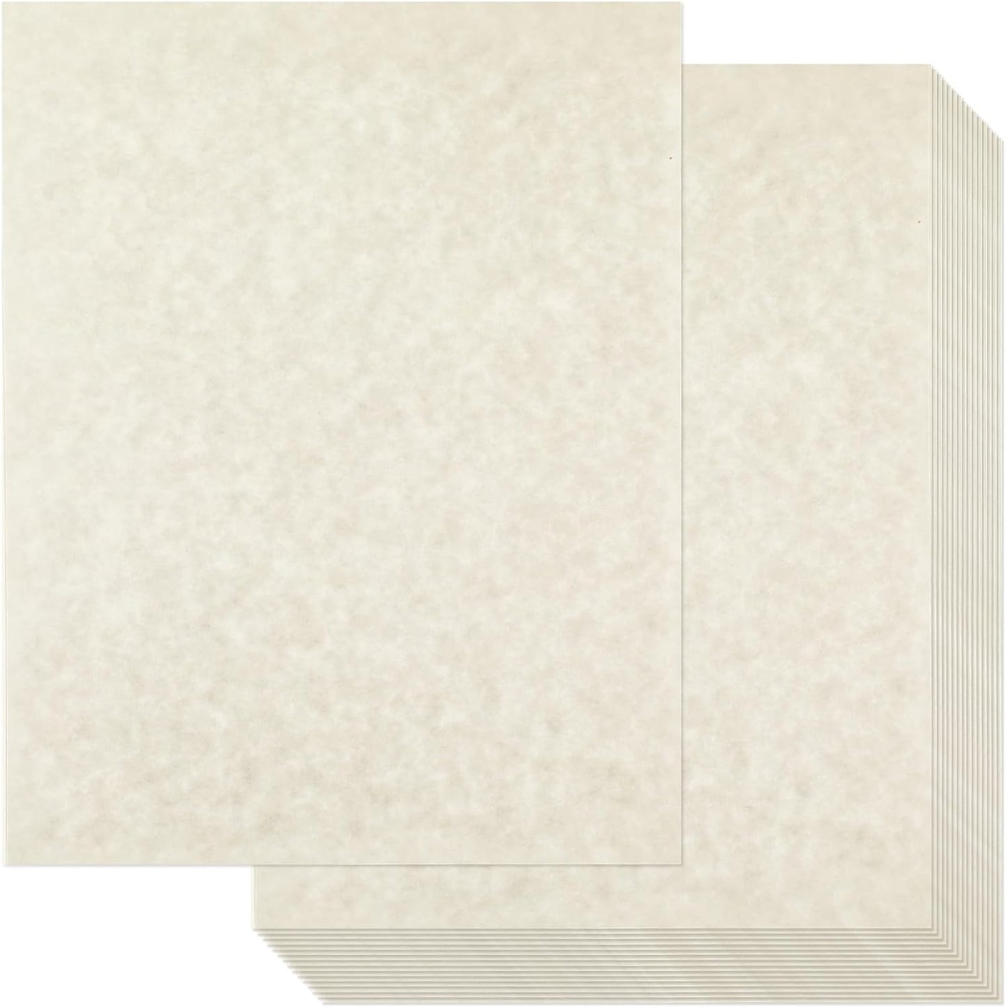 Epakh 200 Sheets Old Age Parchment Paper 8.5 x 11 Inch Standard Letter Vintage Colored Old Parchment Semblance Double Side Printing Paper(Light Gray)