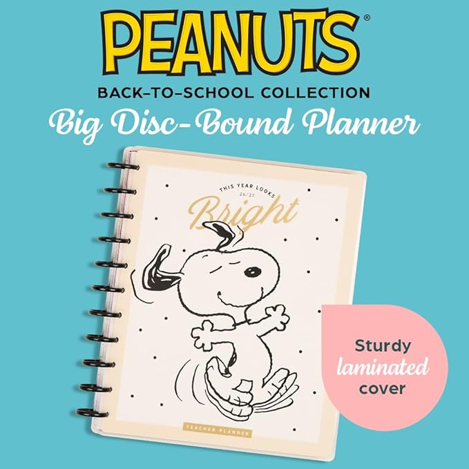 Happy Planner Peanuts Disc-Bound 12-Month Academic Planner, July 2026–June 2027 - Image 2
