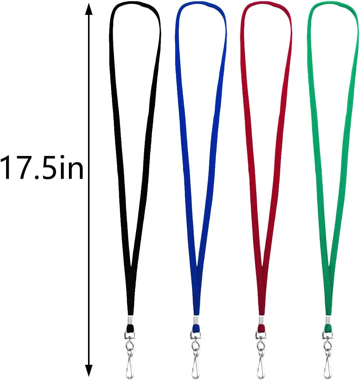 Beebel Navy-Blue Lanyards 50PCS Lanyard with Swivel Hook clips for ID Name Badge Holder (Navy-Blue)