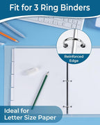 Dynta Binder Dividers for 3 Ring Binder 30 Sets, 1/5 Cut Tabs, Letter Size - Image 7