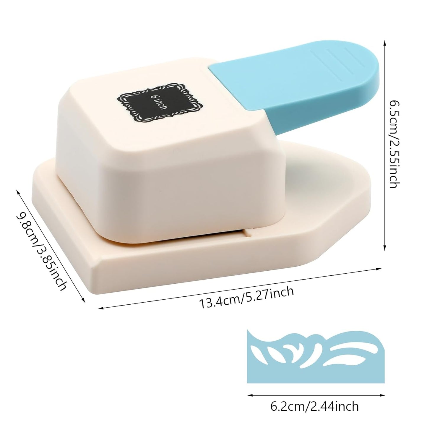 Paper Corner Punch Square Edge Pattern, Large Craft Corner Punch Paper Cutter Portable Corner Hole Punch for Srapbooking, DIY Crafts, DIY Crafts, Card Making