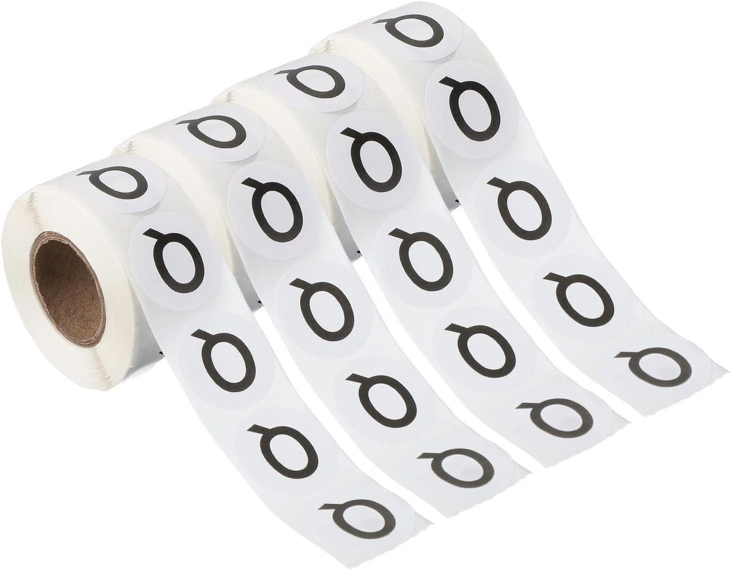 PATIKIL 1" Letter Q Stickers, 4 Rolls Self-Adhesive Alphabet Round Circle Dots Labels for Organization Storage Inventory Boxes Scrapbook Craft 2000 Pcs Total